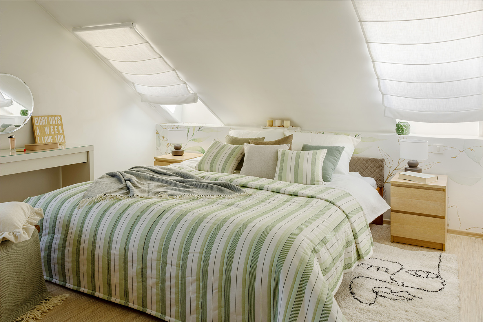 Raffrollos for das Schlafzimmer
